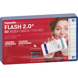 FLASH 2.0 Index Cards 3"x5" 80ct Ma
